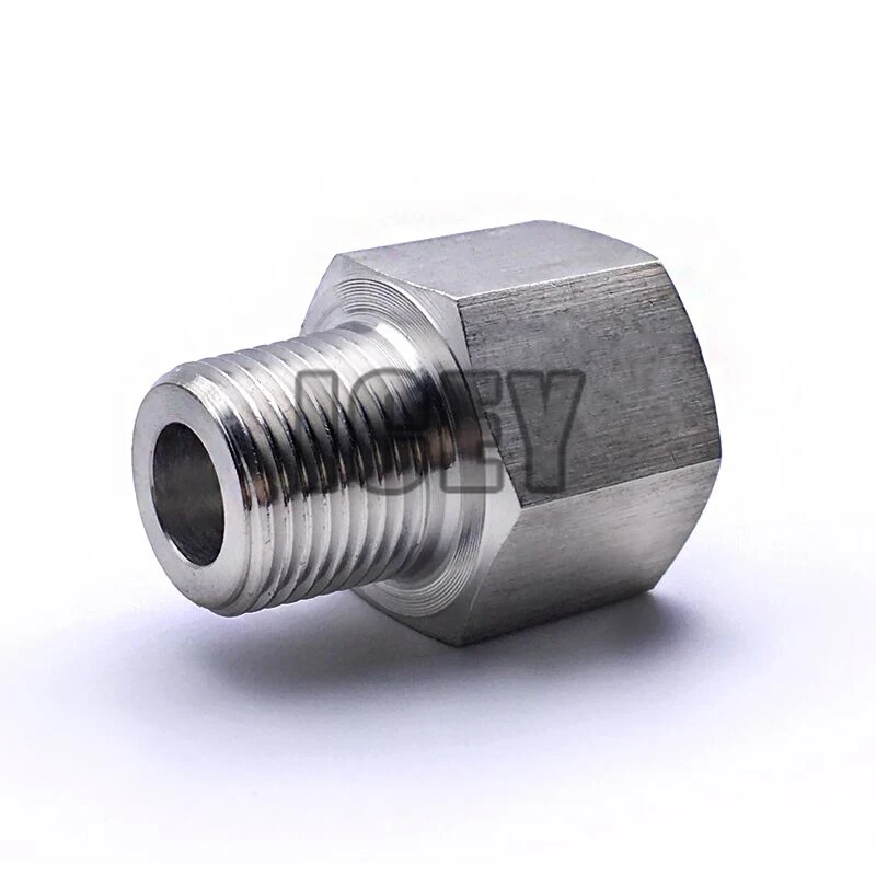 

female to male straight through Explosion-proof pressure gauge Stainless steel transition interface