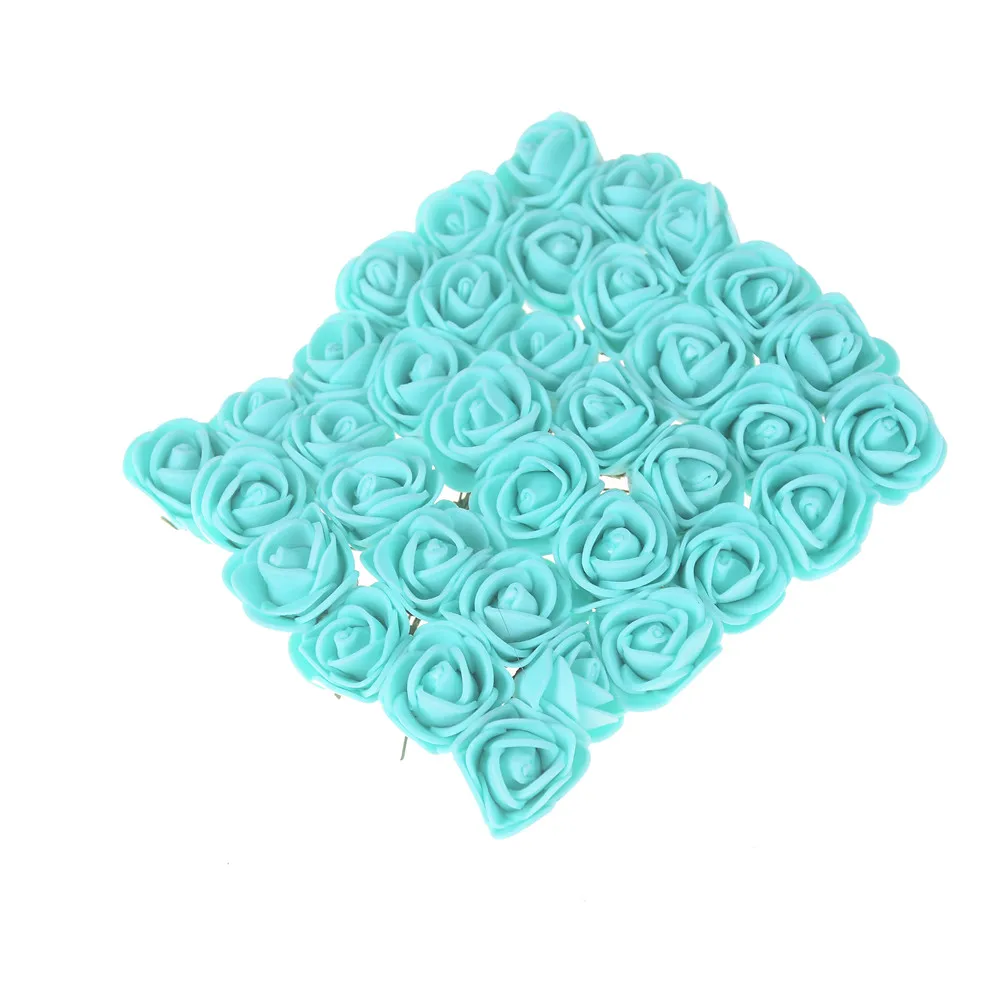 144 Pcs Mini Foam Rose Artificial Flowers For Home Wedding Car Decoration Fake Flower DIY Decorative Bridal Flower