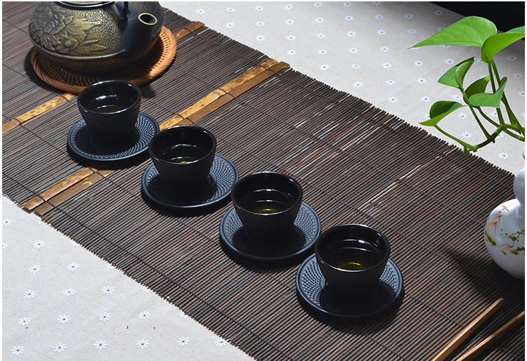 RUIDA, японский чугунный набор чайных чашек, чайные чашки, посуда для напитков, 100 мл, китайские кофейные инструменты ручной работы для кунг-фу, забота о здоровье, SD021