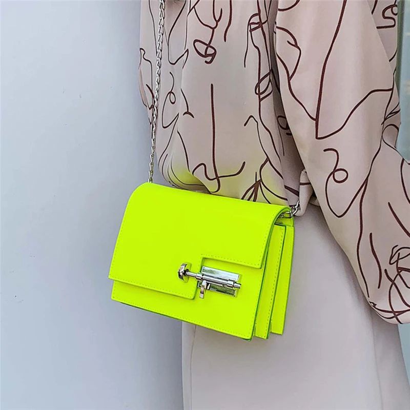 

Hot selling Green Yellow Evening Bags For Women 4 Colors Pu Leather Satchel Crossbody Bag Casual Party Shoulder Bag
