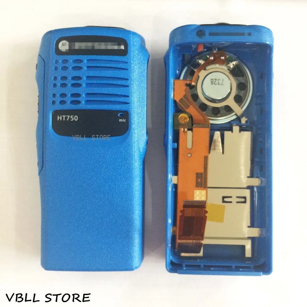 

PMLN4216 Blue Front Housing Case Cover Kit with Speaker Mic For Motorola HT750 GP340 GP328 Walkie Talkie Portable Radio