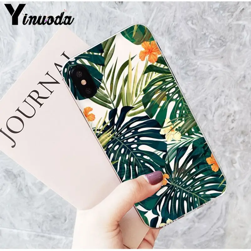 Summer Palm Leaf Banana Leaf Flowers