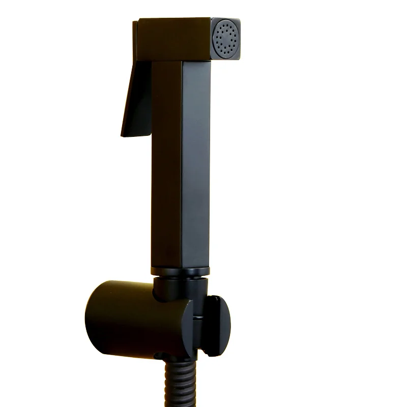 

Copper bidetand square toilet flusher washing gun butt cleaning shower bidet nozzle black small God spray sprayer