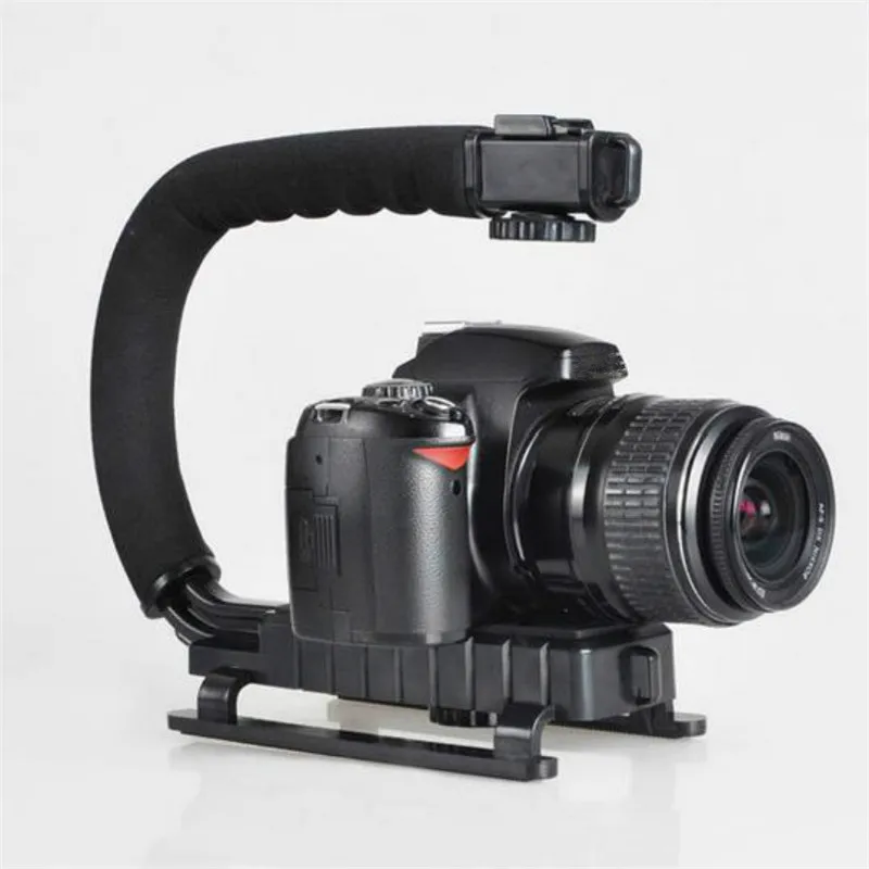 U-образное крепление с тройным башмаком для экшн-камеры DSLR ручка для видеокамеры стабилизирующая ручка для фотосъемки селфи-палка для камеры
