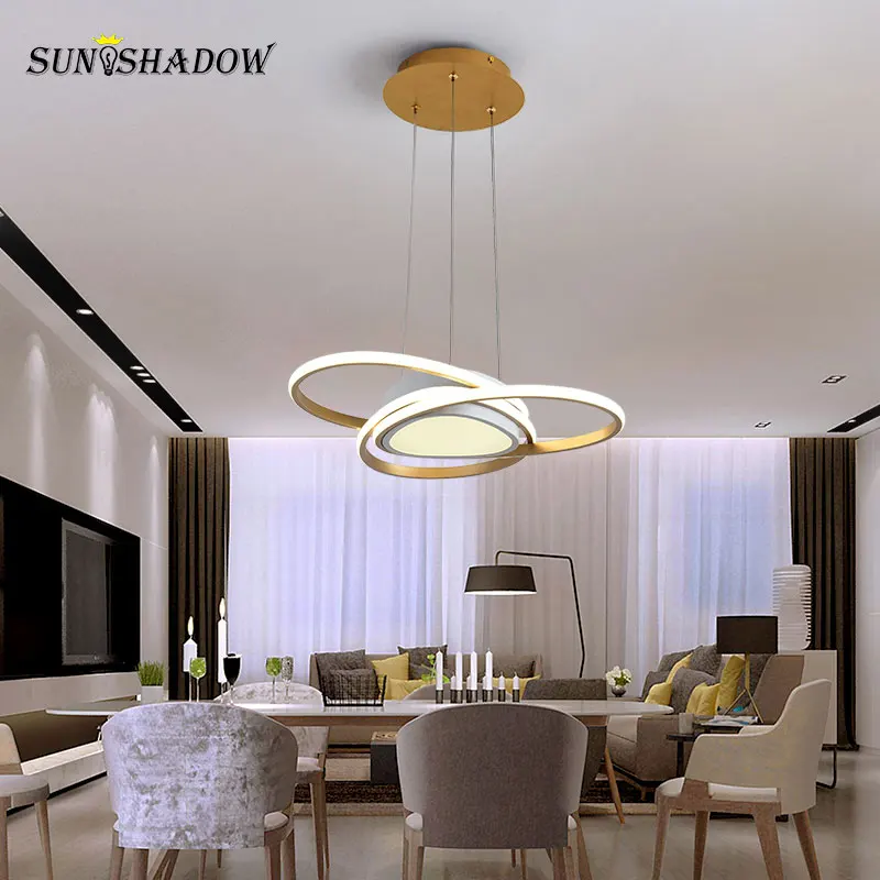 

TOL SELLING Gold Lights Led Chandelier Lustres Modern Led Chandelier Lighting Ceiling Mounted Home Living room Bedroom Kitchen
