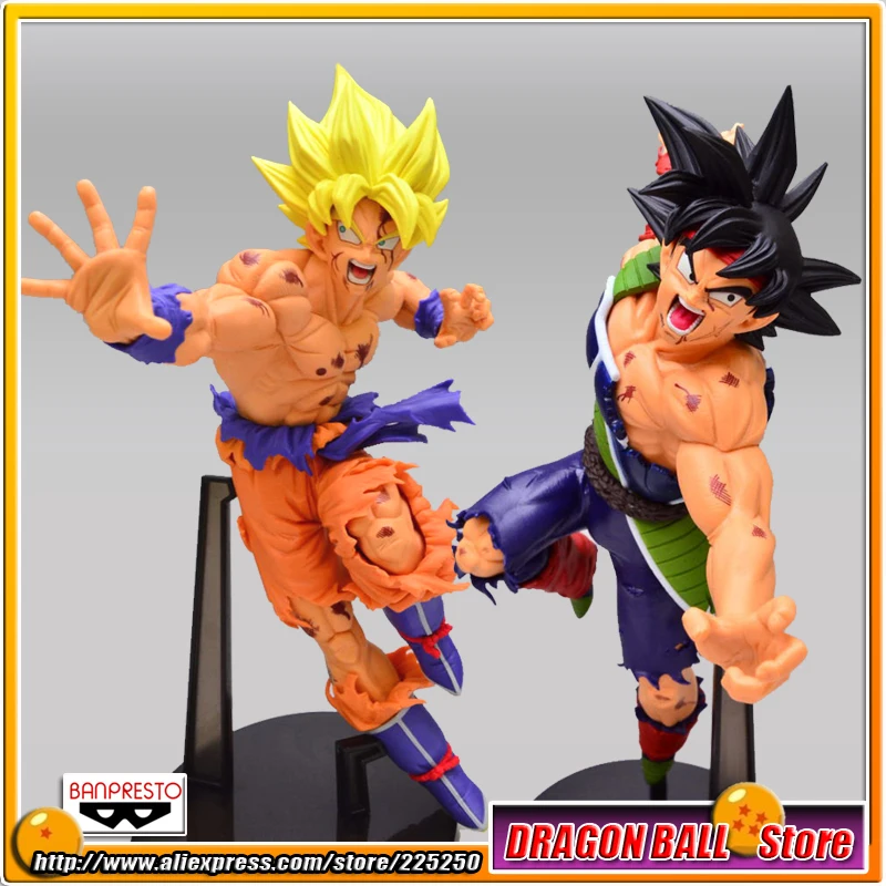 

Japan Anime "Dragon Ball Z" Original BANPRESTO SCultures Zoukei Tenkaichi Budoukai 5 Figures - Super Saiyan Gokou & Bardock
