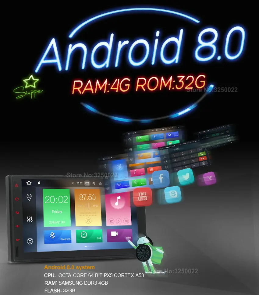 Cheap Octa(8) Core Android 8.0 Car Dvd Player gps FOR HYUNDAI IX45 Navi audio multimedia auto stereo RAM 4G ROM 32G 1