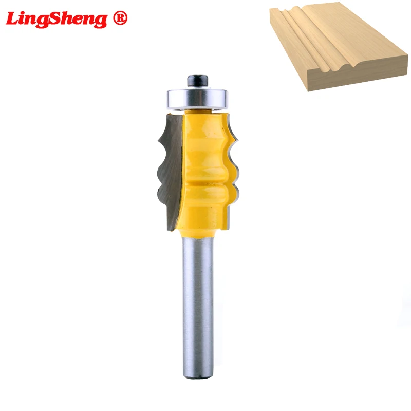 

8mm Shank 1-1/8" Picture Frame Molding Router Bit Trimming Wood Milling Cutter for Woodwork Cutter Power Tools