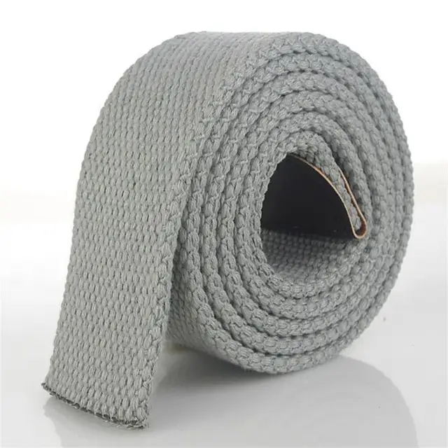 BOKADIAO Men Women Canvas belt without buckle Thicken luxury waistband