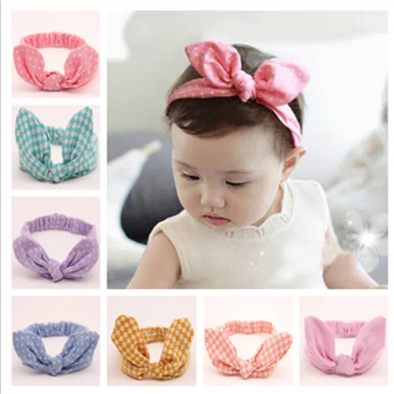 

Baby Girl Lovely Dot Bow Elastic Hairband Headwear Accessories Makeup Kids Baby Girl Headband