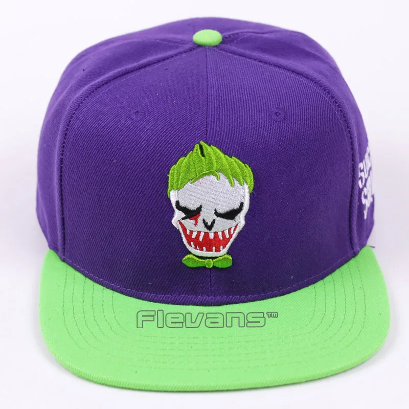 

2017 New Suicide Squad Baseball Cap The Joker Cool Fashion Men/Women Snapback Hat Summer Adjustable Hip Hop Caps