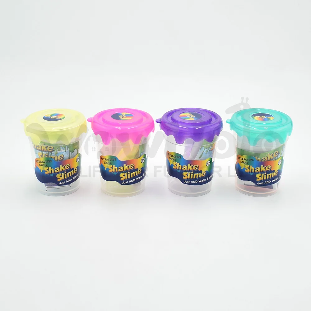 Free shipping Shake slime shaker slime 1 random color with confetti slime set slime toys (16)
