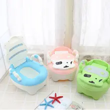 Туалет для детей, Детский горшок для обучения коровы для мальчиков и девочек, портативный горшок для младенцев, детский туалет с бесплатной щеткой