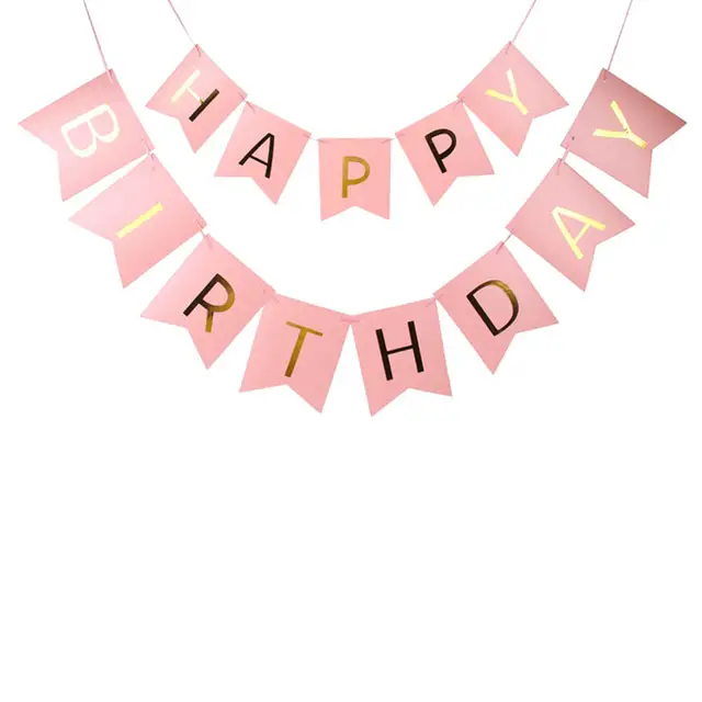 Happy Birthday S Letter Pull Tail Flag Children Birthday Party