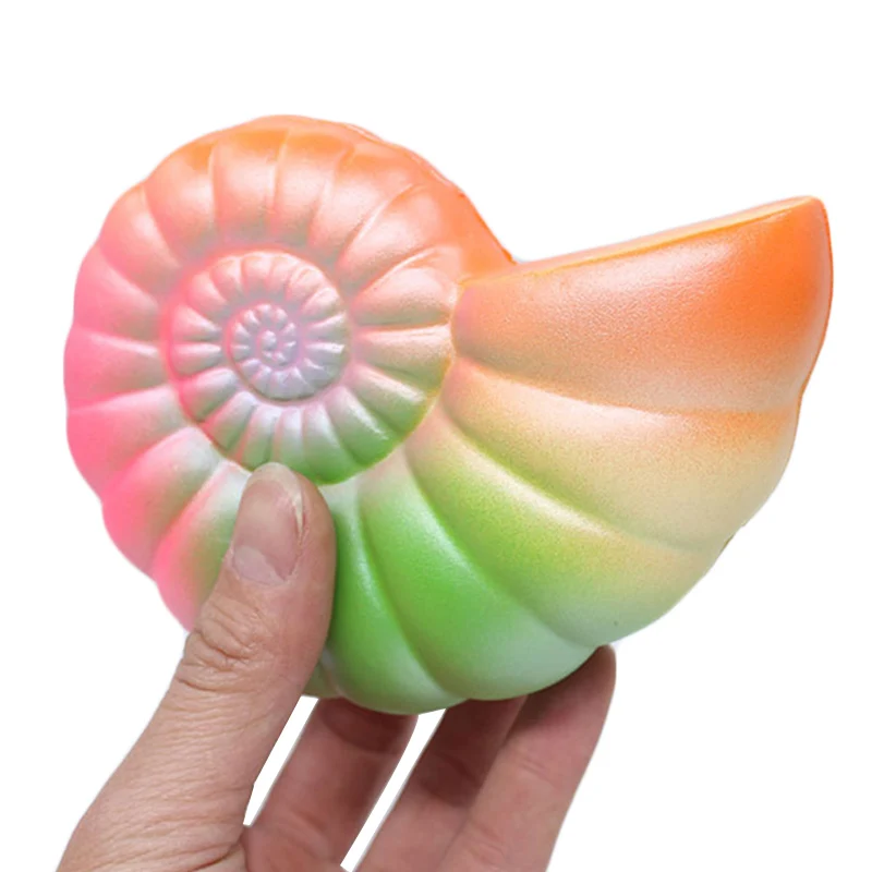 Jumbo красочные раковины мягкий искусственный ремешки крем аромат медленно