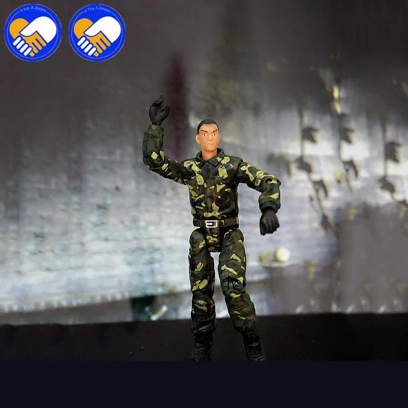 Новинка 10 шт./лот случайный выбор C.O.R.P. Военная фигурка Lanard масштаб 1:18 подвижная