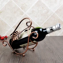 Подставка для вина в европейском стиле полка винного Винтаж Железные украшения модные красные держатель для бутылок