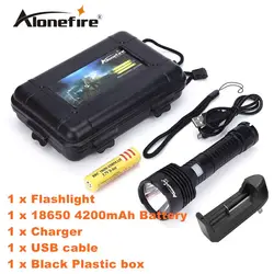 Alonefire x150 Многофункциональный USB Перезаряжаемые CREE XM-L2 светодиодный фонарик Открытый работать подставка свет лампы + 18650 + зарядное