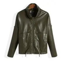 Очень хорошее качество кожи пальто женские мотоциклетные кожаные куртки женские модные повседневные кожаные куртки и пальто на молнии Большие размеры