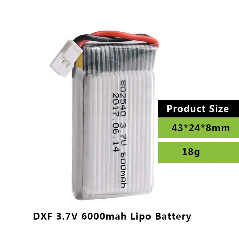 DXF Lipo батарея 3 7 v 600mAh 25C также для JXD523/JJRC H31/JJRC H43hw Drone Li Battery JJRC H31 + 5in1 зарядное