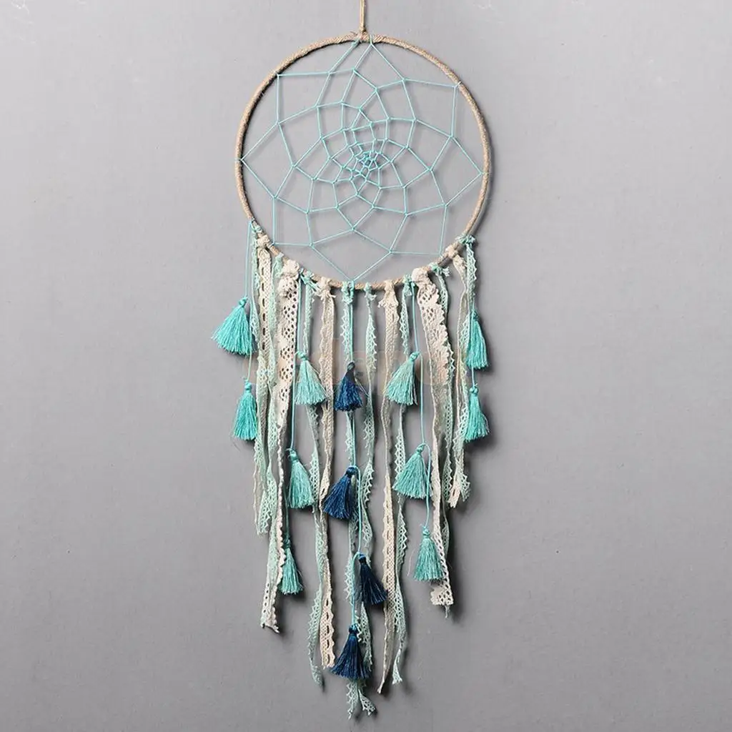Dream Catcher - Good Luck Trapped - Tassel Pendant Catcher Ring Wall Hanging Decor Room Decor Ornament