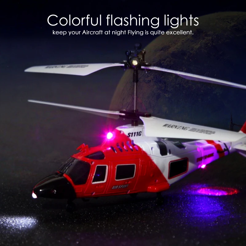 Online SYMA S111G Angriff Marines RC Hubschrauber Mit LED Licht 3.5CH Hubschrauber Fernbedienung RC Drone Bruchsicher Spielzeug Für Kinder