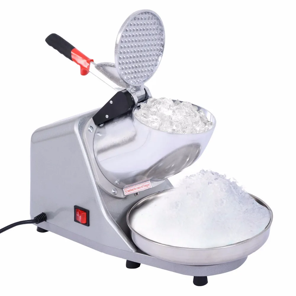 

Goplus Electric Ice Crusher Shaver Machine Snow Cone Maker Shaved Ice 143 lbs KC38774