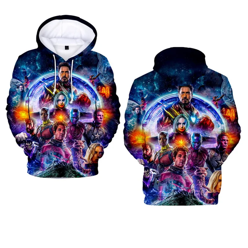 Marvel The avengers endgame 4 Endgame Quantum Realm Cosplay Costume Hoodies Men The Avengers End Game Sweatshirt men autumn tops