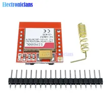 Diymore самая маленькая карта модуля SIM800L GPRS GSM, четырехдиапазонная плата с ядром микроsim, TTL последовательный порт для Arduino с антенной