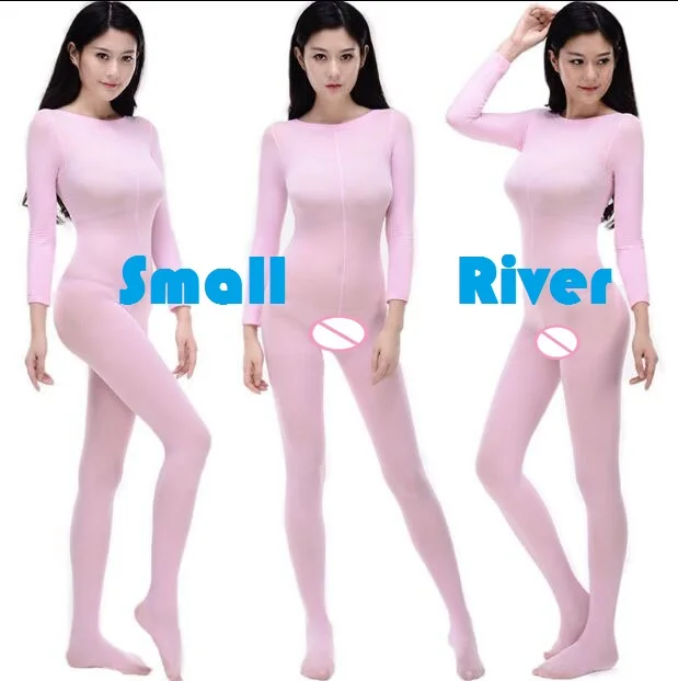 

High-end Women 120D thick sexy open / Not open Crotch Teddies & Bodysuits Lady elastic Comfortable long sleeved Body stockings