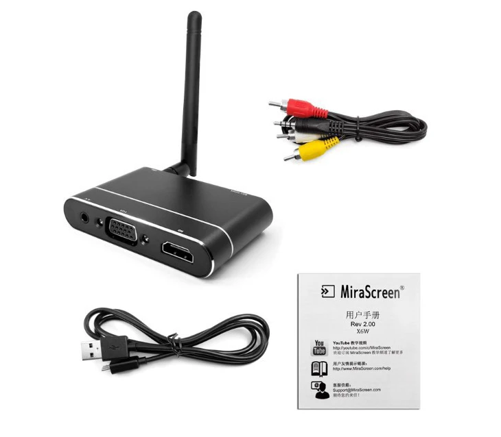 X6W ТВ-палка HDMI HD1080P Miracast DLNA Airplay WiFi Дисплей приемник ключ поддержка для HD tv AV Hdmi VGA выход мобильного телефона