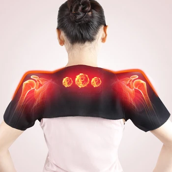 

Self-heating Tourmaline Shoulder Belt Magnetic Therapy Shoulder Support Brace Spontaneous Heating Massager 1Pcs