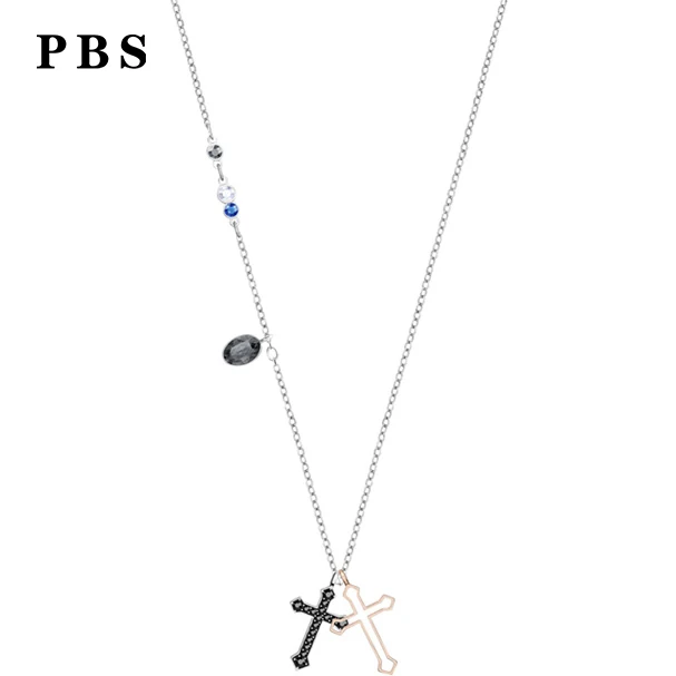 

PBS Original Copy High Quality 1:1 Exquisite Cross Necklace With Logo Free Of Charge Wholesale Manufacturers