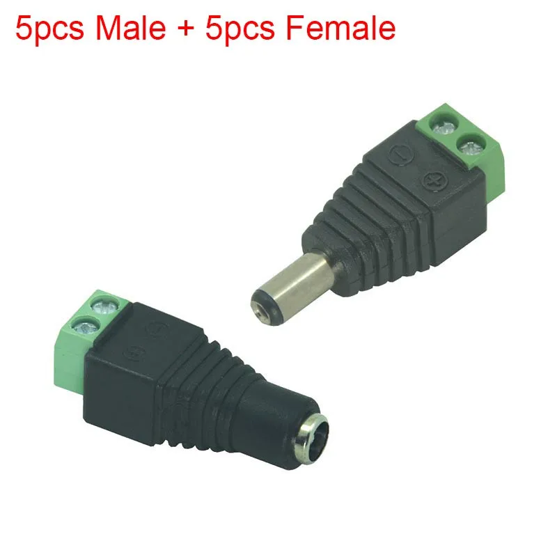 

Free soldering connection 5 male+5 female DC conversion for led stripe light