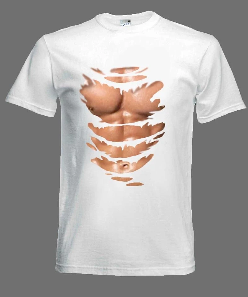 Muscle t shirt fancy dress Clearance