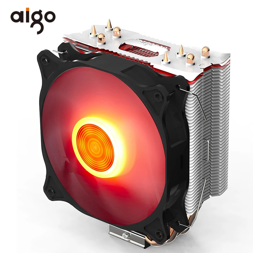 

Aigo E4 4 Copper Heatpipes PC CPU Cooler Radiator For Intel AMD CPU Cooling Fan 120mm Water Cooler Liquid Cooling Ventilador CPU