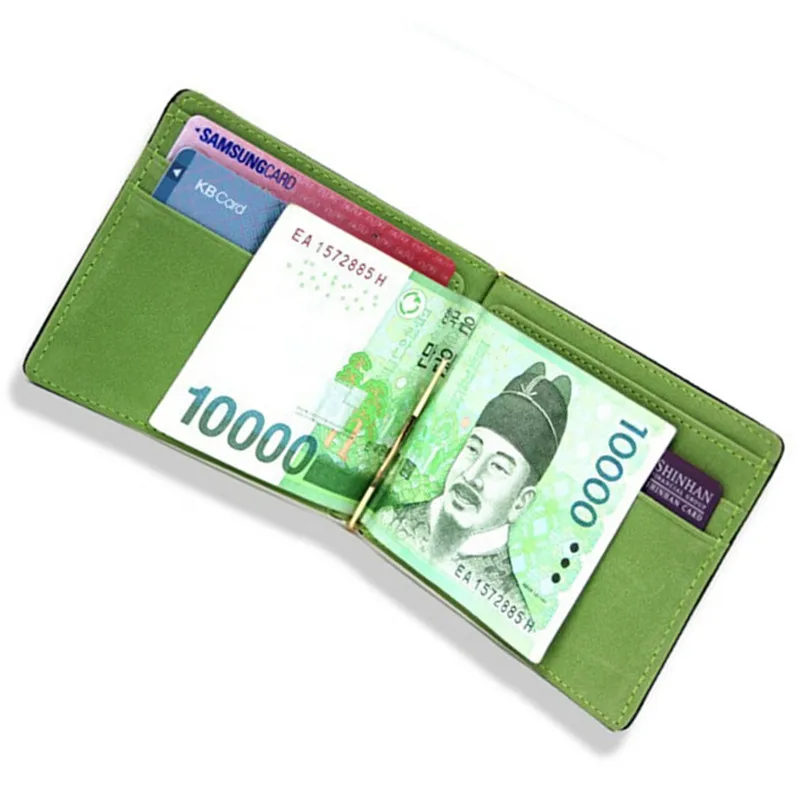 

Multifunctional Magic Wallet Money Clip Men's PU Leather Wallet Men Clip Wallets Fashion Short Design Purse Cheap