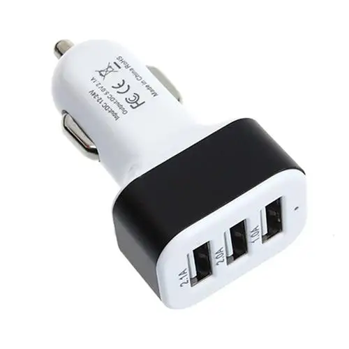 

3 Port USB Universal LED Indicator Fast Charging for iPhone Samsung ABS