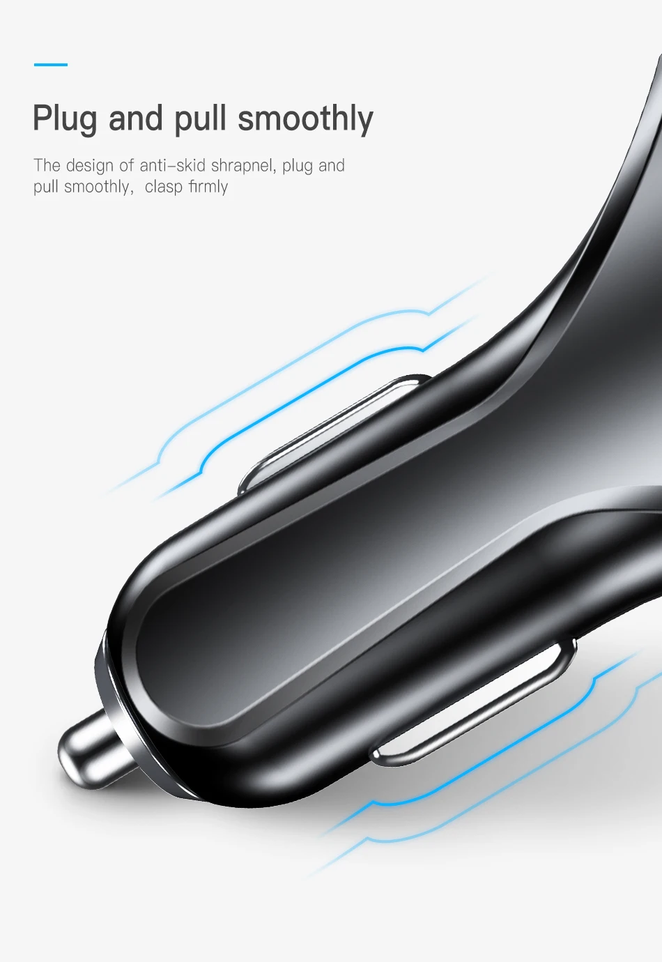 Baseus автомобильное зарядное устройство с двумя USB и быстрой зарядкой 3,0 для samsung Galaxy S8 S9, быстрое автомобильное зарядное устройство для iPhone X 8 7