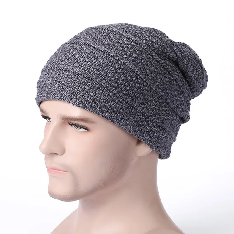 Men Warm Winter Windproof Hiking Caps Thermal Knit Hat Balaclava