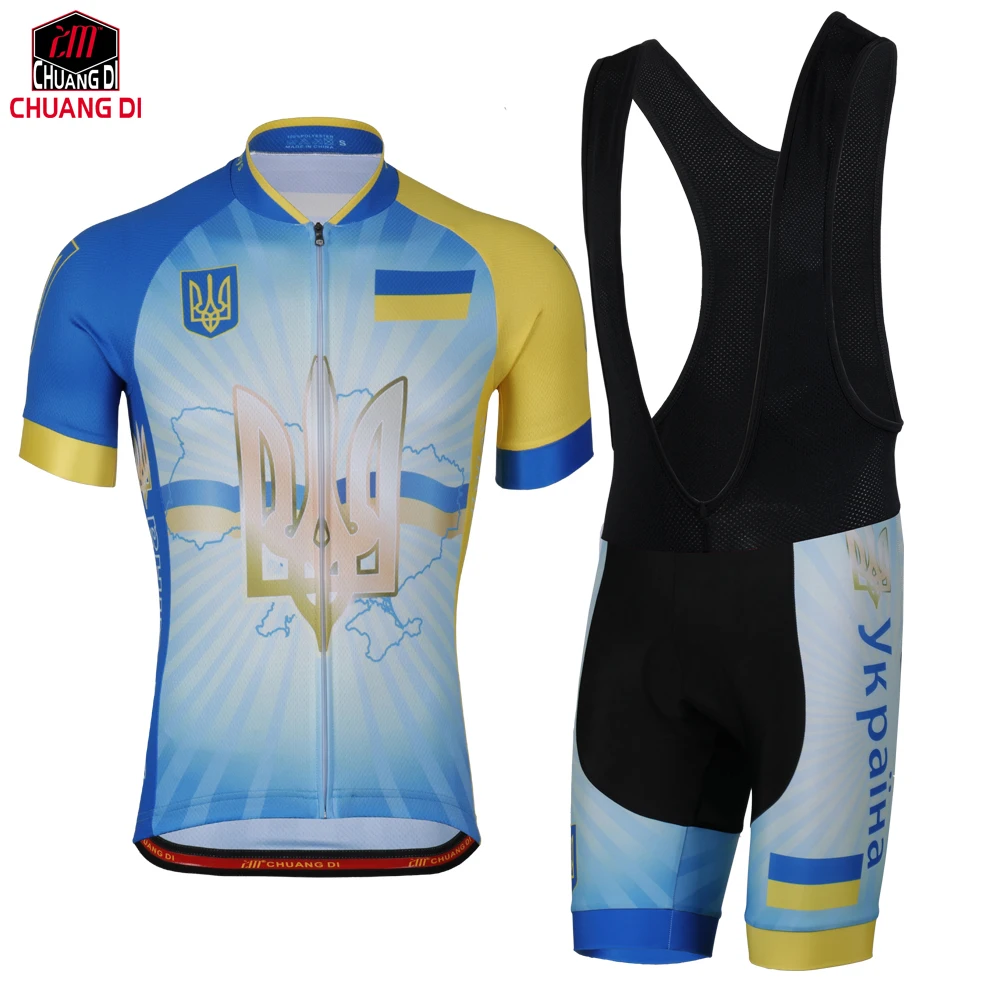 

ZM Ukraine Flag Cycling Jersey for Men and Women Mountain Bicycle Bike Clothing Sportswear Sport Jerseys Cycling National flag