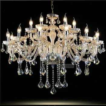 

6 8 15 lights modern crystal chandelier ceiling lustres de cristal lustres de teto lamparas colgantes free shipping