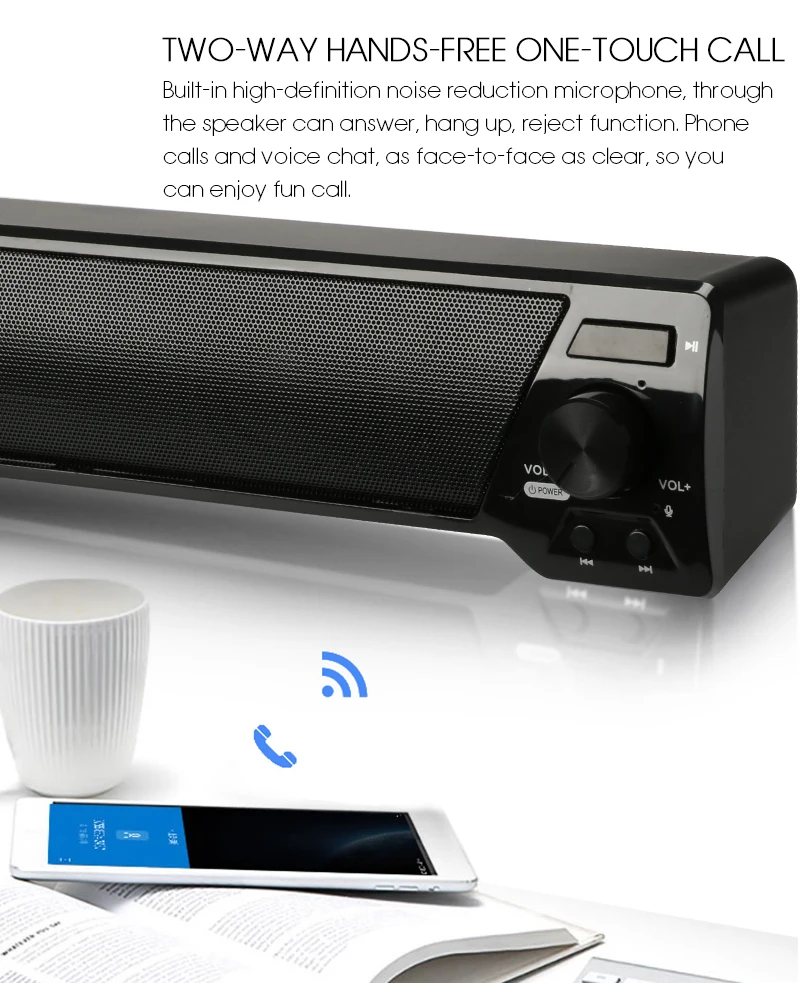 Dbigness Bluetooth динамик беспроводной аудио приемник стерео Колонка Altavoz с функцией Bluetooth Hifi Саундбар для ПК iPhone samsung Xiaomi