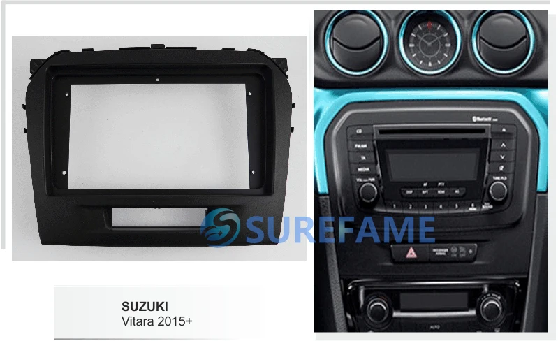 

9 inch Car Fascia Radio Panel for SUZUKI Vitara 2015+ Facia Dash Kit Adapter Bezel Install Cover Trim DVD Console CD Plate Frame
