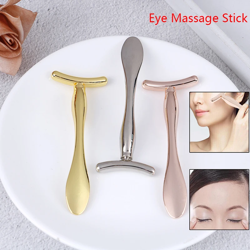 

1PC Eye Cream Massager Stick Anti Wrinkle Gold Facial Mask Sticks DIY Mixing Spatulas Anti Wrinkle Makeup Cosmetic Eye Care Tool