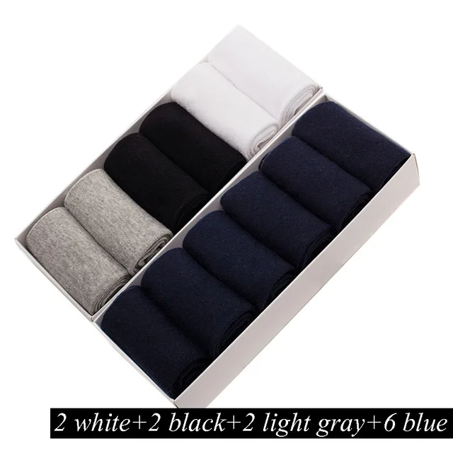 12 Pairs/Lot Plus Size Men's Cotton Socks Business Men Deodorant Crew Socks Breathable Male Solid Color US size(7-11.5) EU 39-48 LS-018