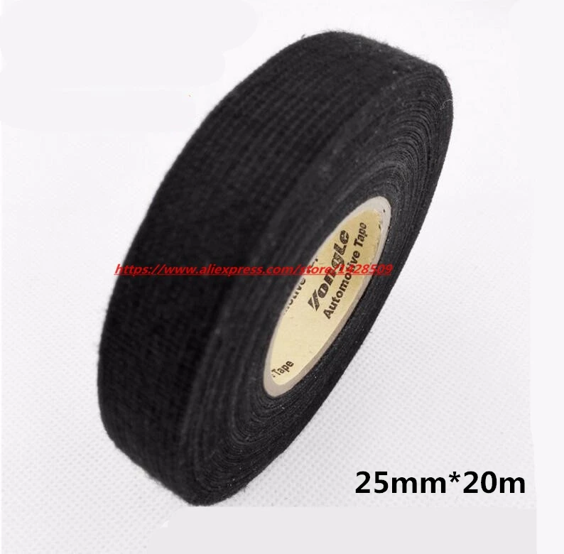 25mmx20m Universal Flannel fabric Cloth Tape automotive wiring harness