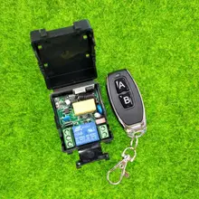 AC 220 v 1 ch беспроводной пульт дистанционного управления светильник приемник передатчик вентилятор/светильник RF релейный переключатель 433mhz