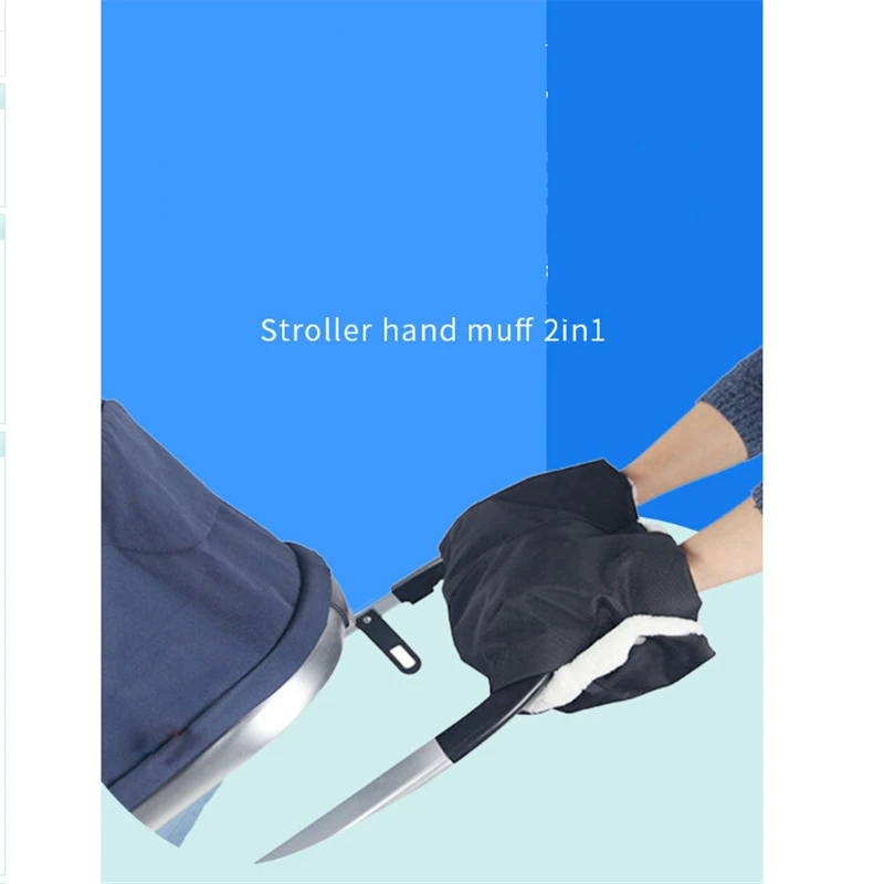 

Kids Winter Warm Stroller Gloves Pushchair Hand Muff Waterproof Pram Accessory Mitten Baby Buggy Clutch Cart Thick Fleece Gloves