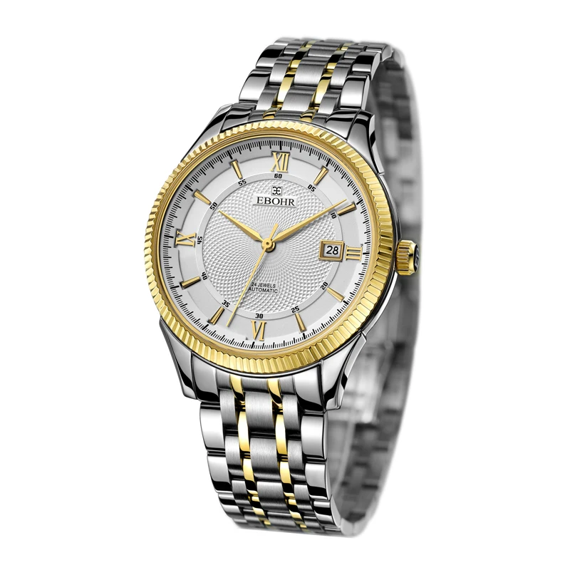 

EBOHR brand luxury machinery successful men's Mechanical watch waterproof business casual fashion watch 2019 new Ebohr 10490211
